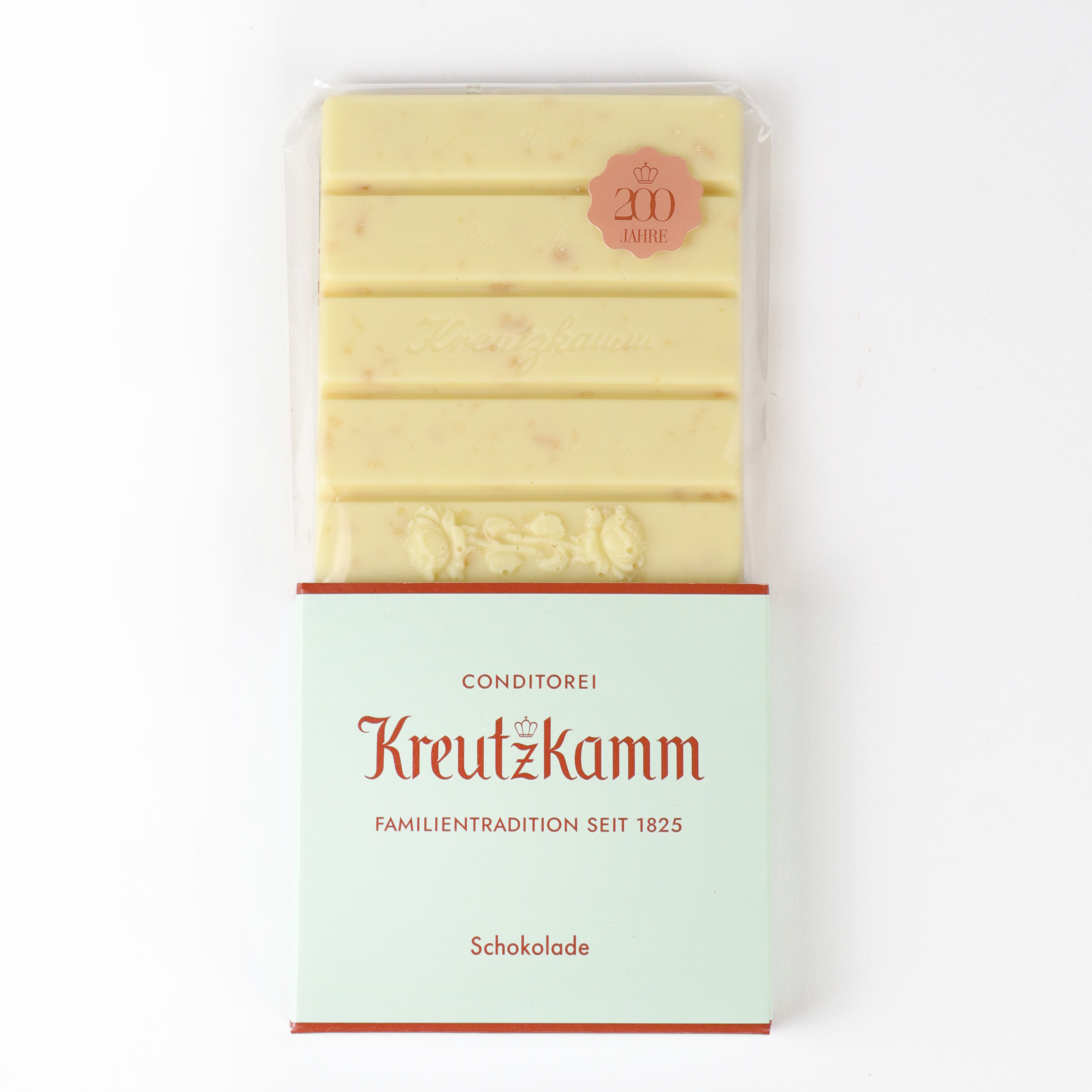 Weiße Schokolade, Limone & Knusperbrause Tafelschokolade 100 g