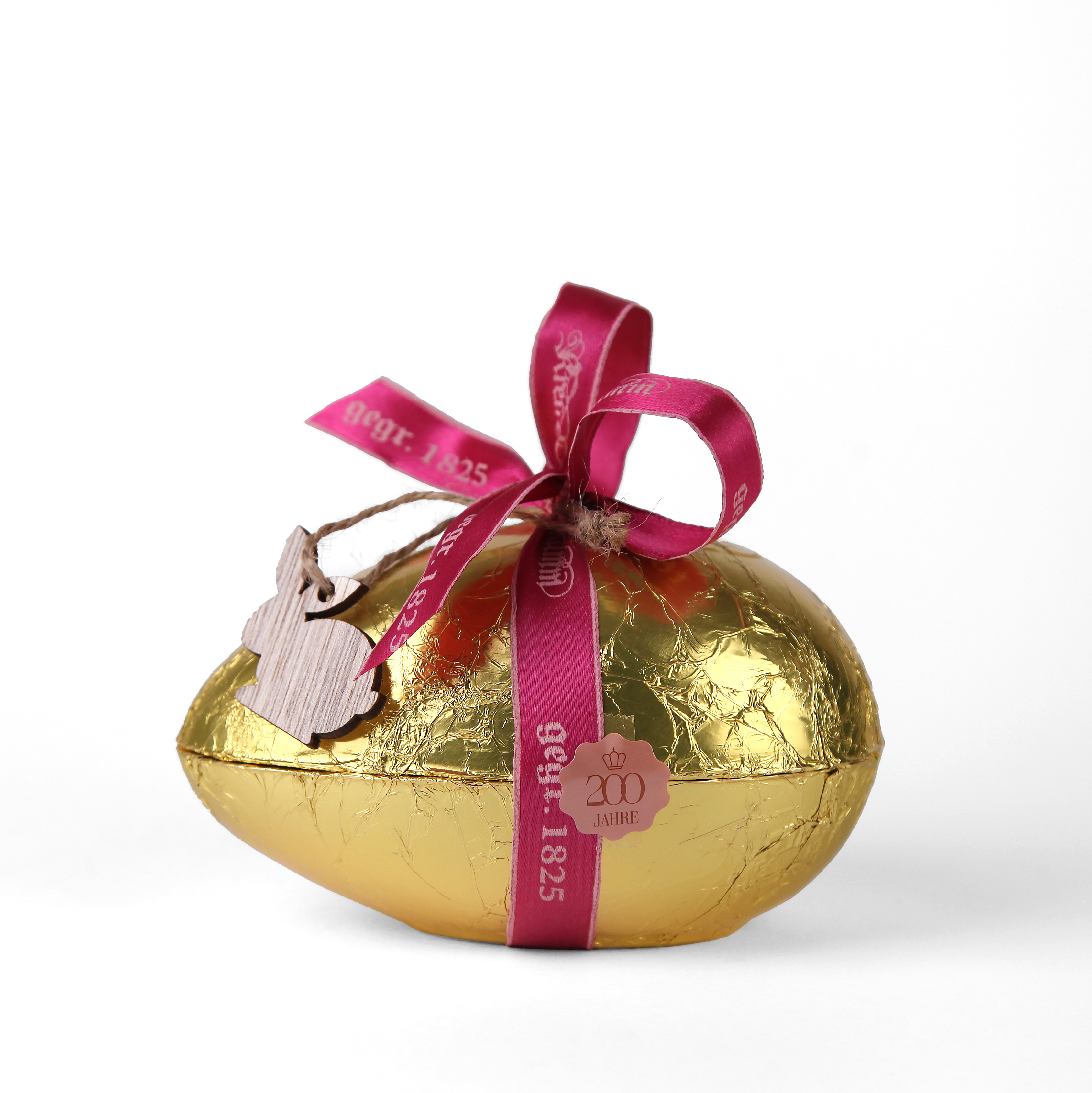 Schokoladen-Ei mit Pralinen gefüllt 220 g (alkoholfrei)