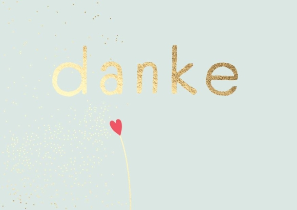 Postkarte "Danke" 