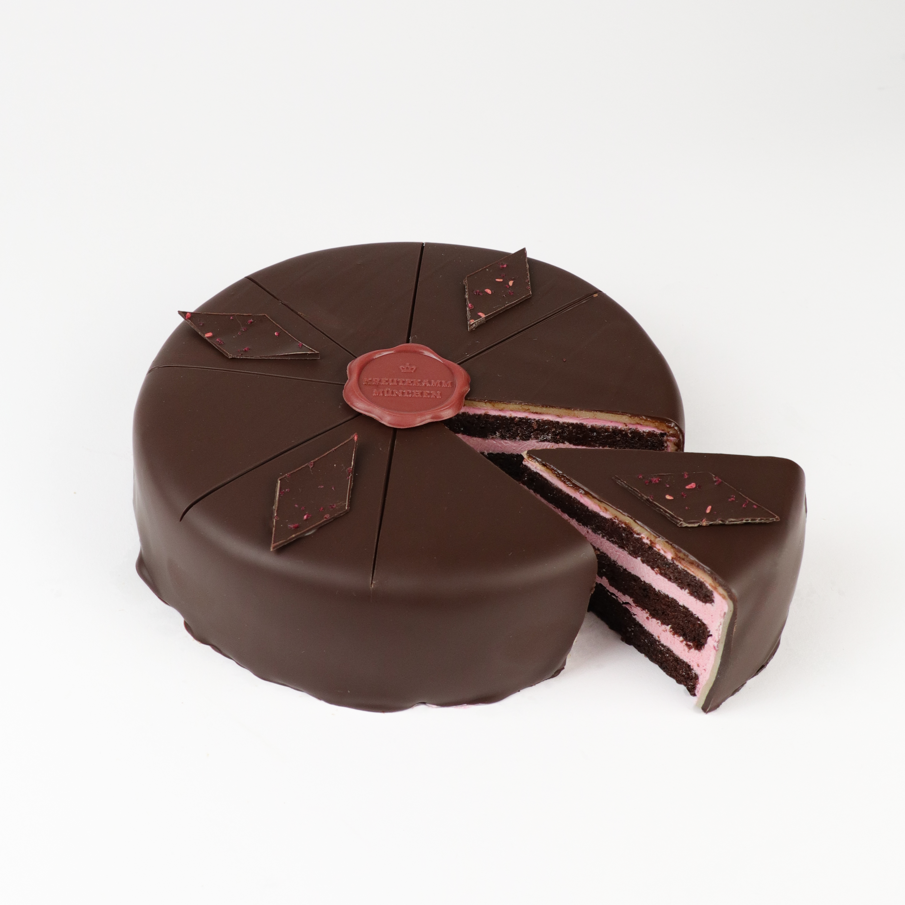 Vegane Schoko-Himbeer Torte (alkoholfrei) 