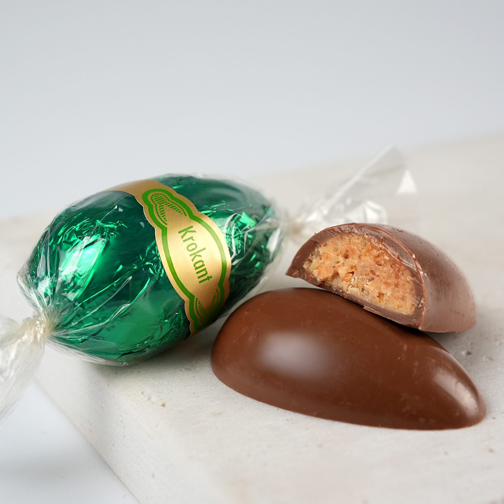 Vollmilch Dessert-Ei Krokant 30g 