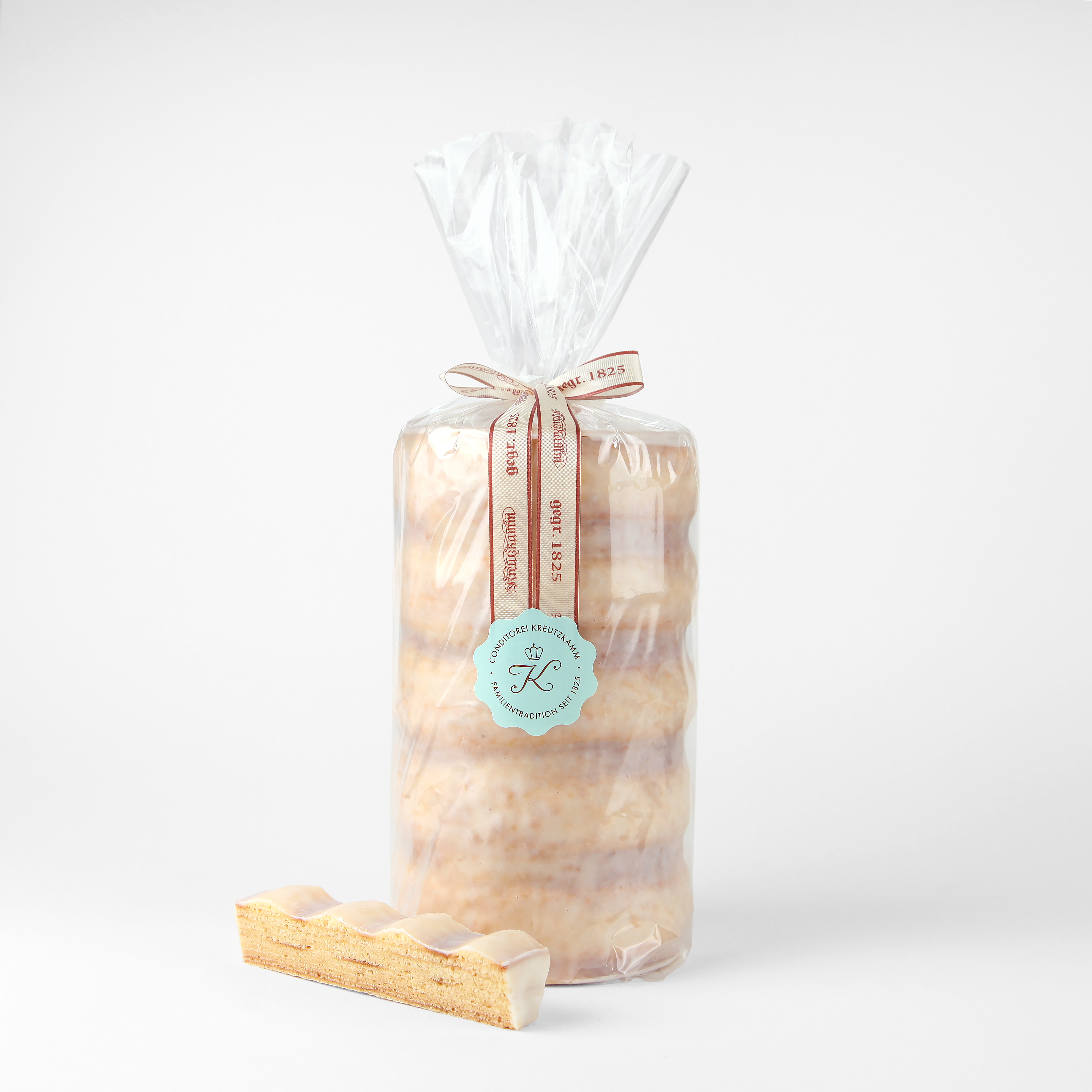 Baumkuchen glasiert 1000 g + Wendt und Kühn Engel dunkelhaarig
