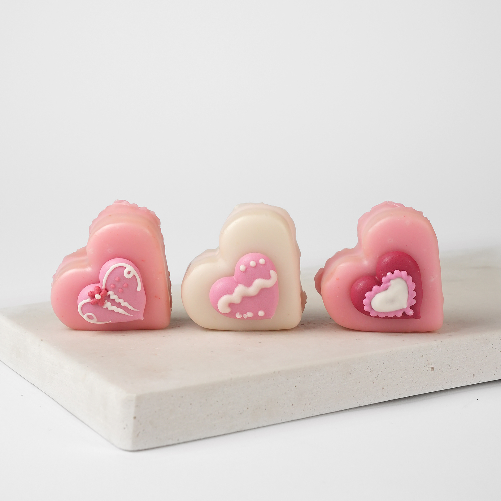 Petits Fours Herzen (3 Stück)